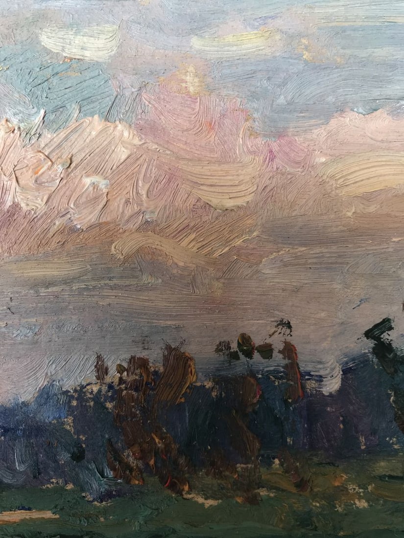Oil painting By the evening Unknown artist - 8