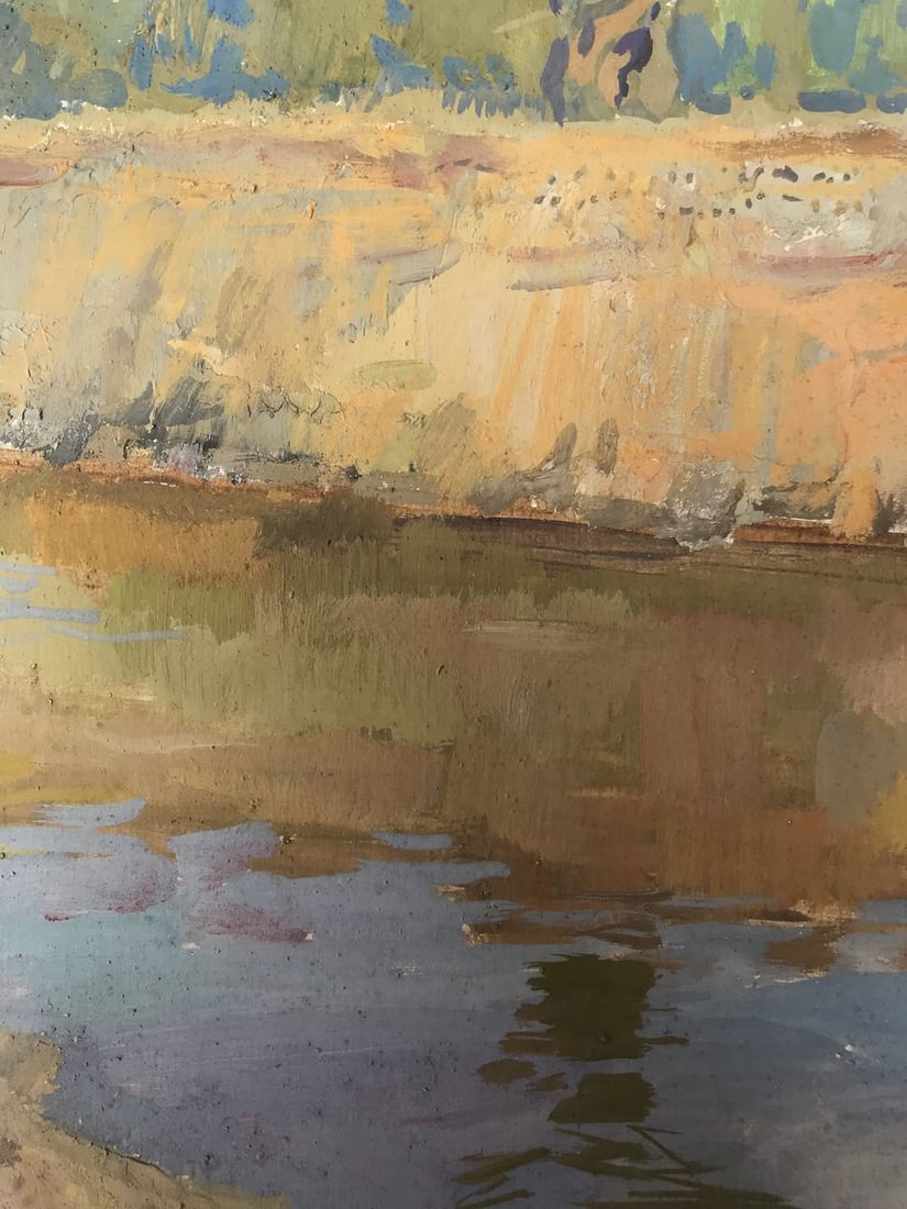 Oil painting River Psyol Wihyrovskii Victor - 8