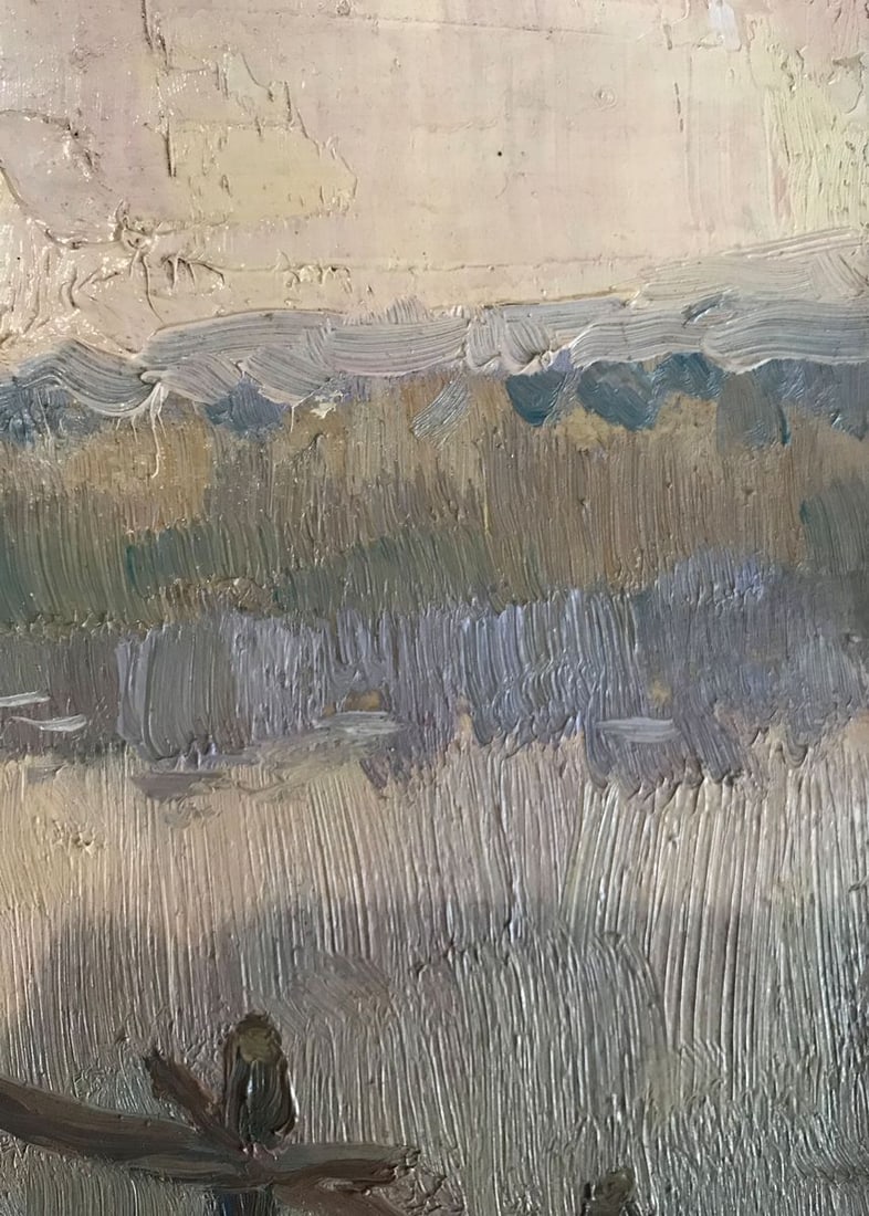 Oil painting Road to the village Unknown artist - 7