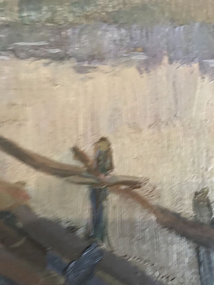 Oil painting Road to the village Unknown artist - 9