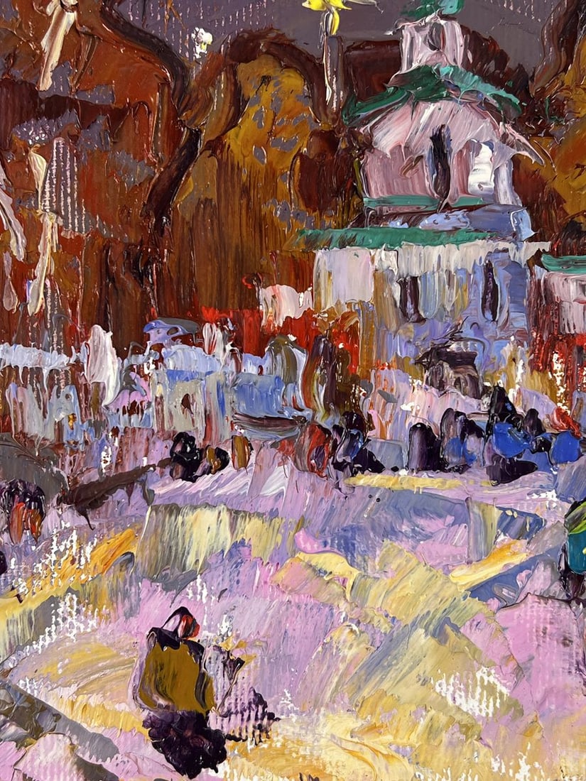 Oil painting Evening Arrival at Church Oleksiy Ivanyuk - 4