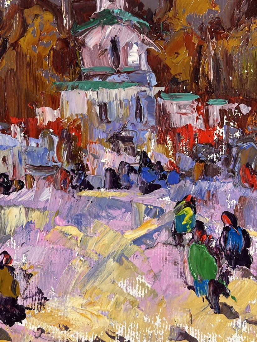 Oil painting Evening Arrival at Church Oleksiy Ivanyuk - 7