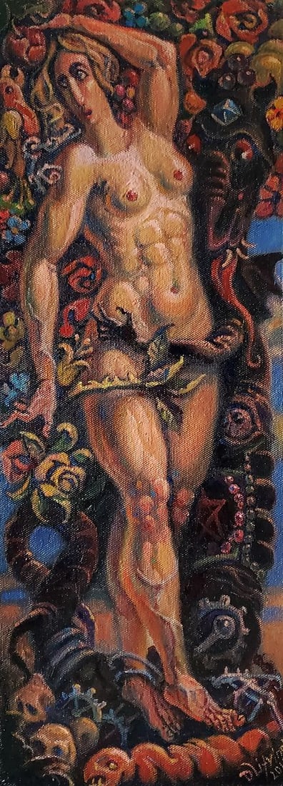 Oil painting The Fall in Myths Daniil Litvinov: Title: Oil painting The Fall in Myths Daniil Litvinov Description: NoLitv 1284 *** ABOUT THIS PAINTING *** * TITLE: "The Fall in Myths" * ARTISTS: Daniil Litvinov * SIZE: 79x30 cm/'31.10x11.81