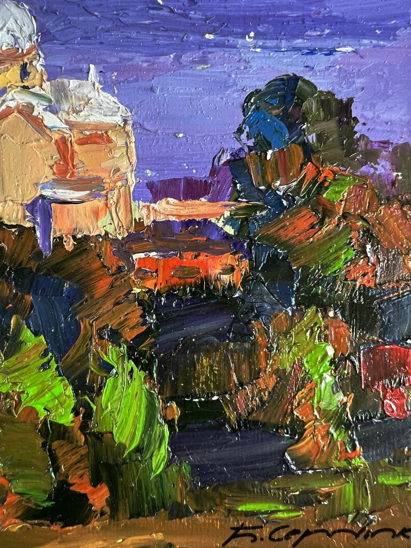 Oil painting The Distant Temple Boris Serdyuk - 10