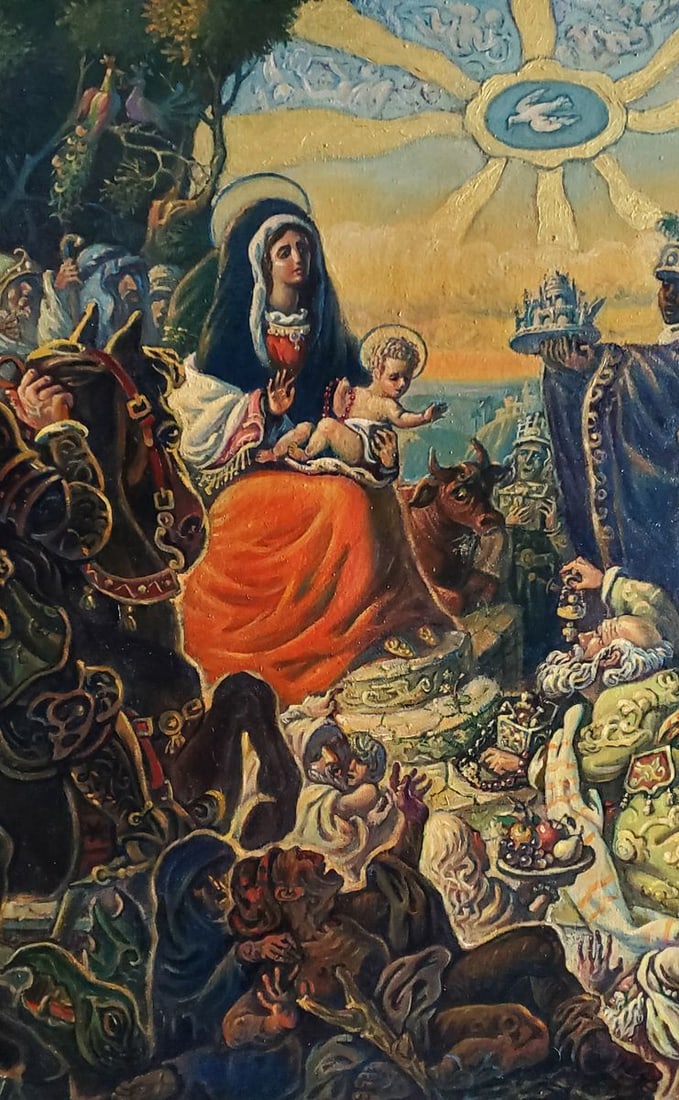 Oil painting Adoration of the Magi Daniil Litvinov - 3