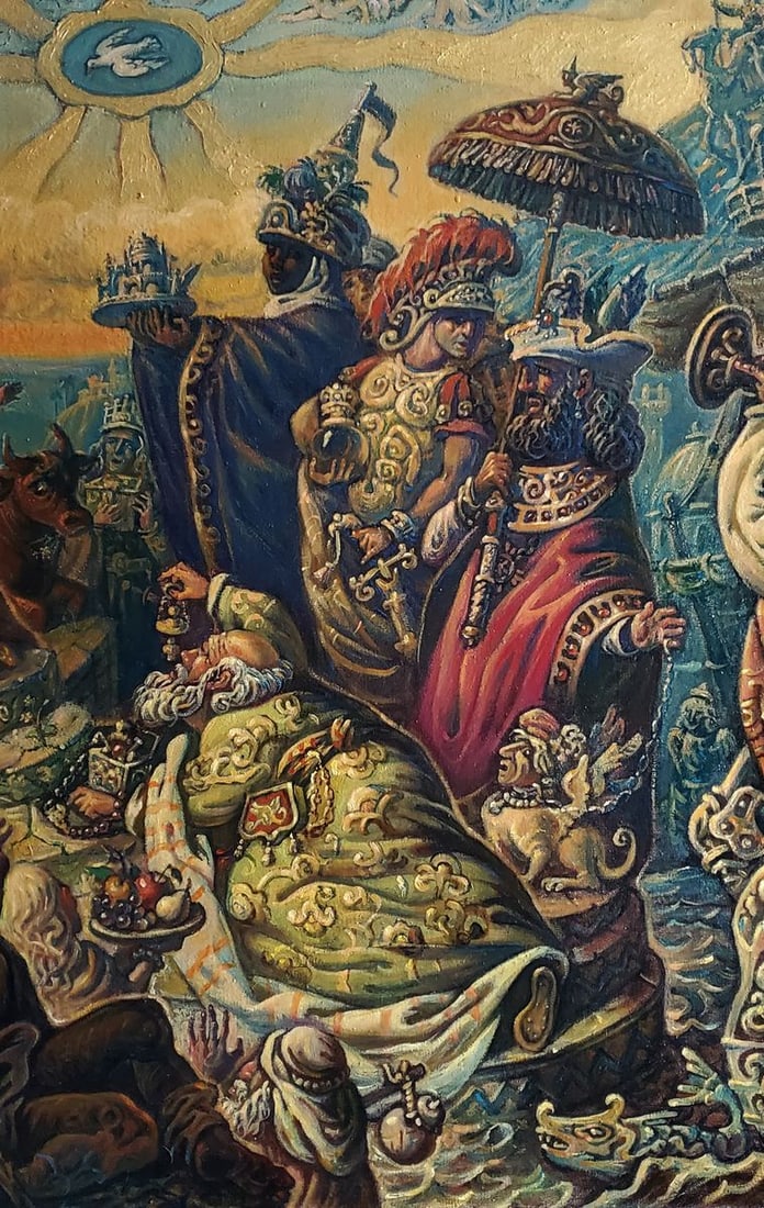 Oil painting Adoration of the Magi Daniil Litvinov - 5