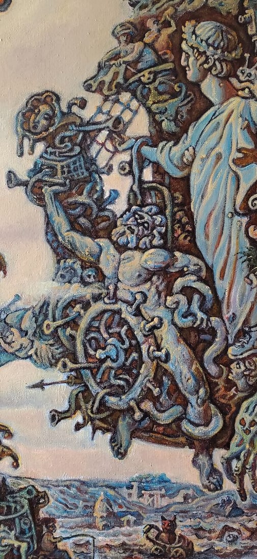 Oil painting Ancient Sea Visions Daniil Litvinov - 4