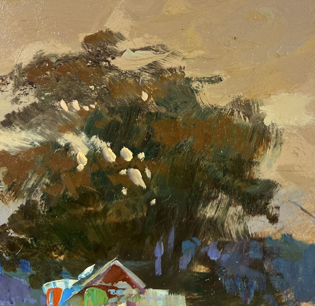 Oil painting Church over the river Yuriy Suprunchuk - 4