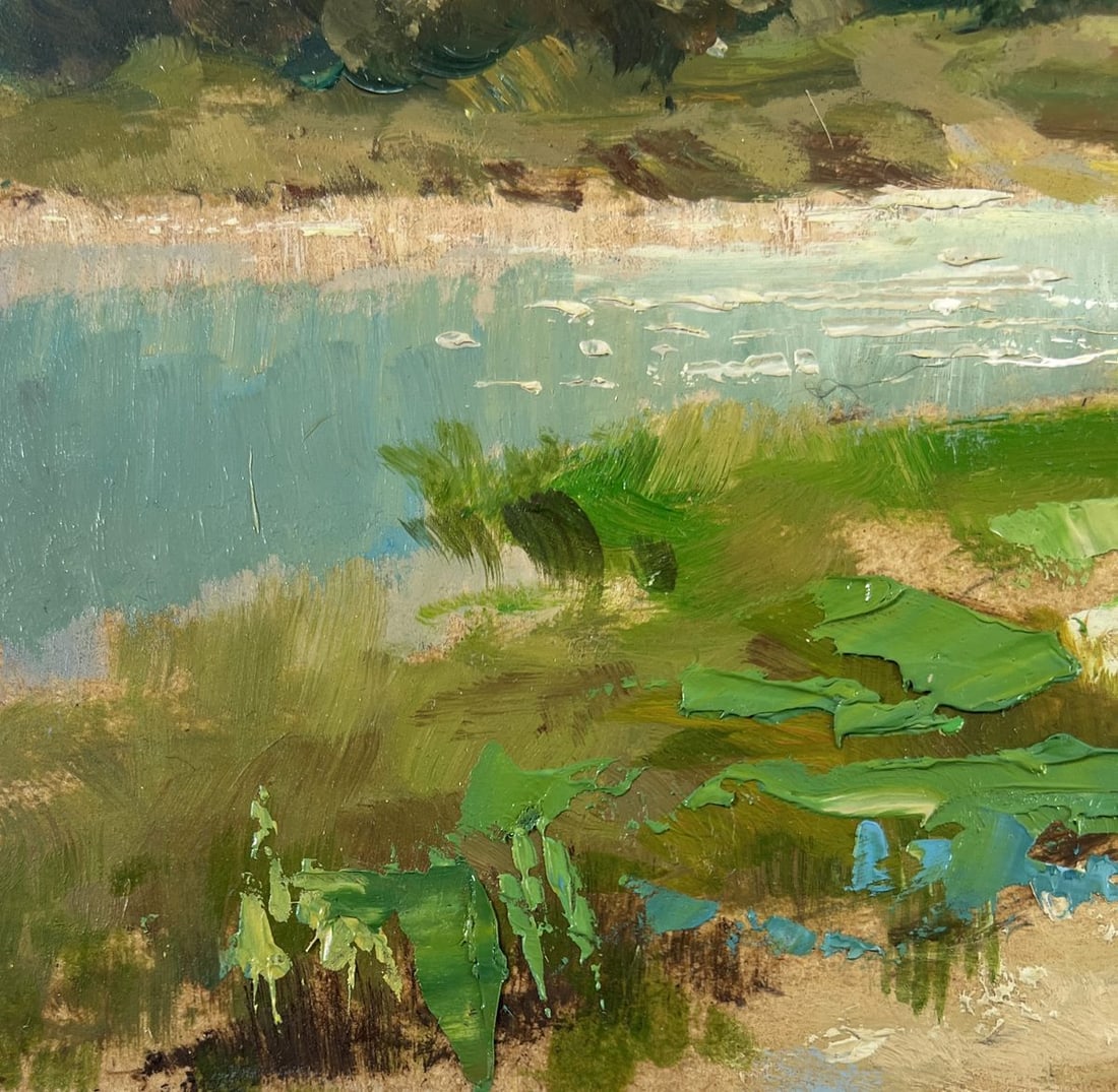 Oil painting Church over the river Yuriy Suprunchuk - 7