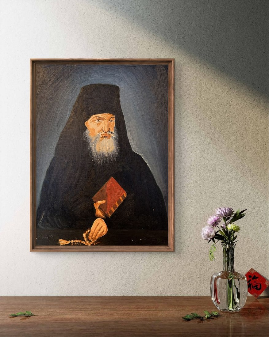 Oil painting Venerable Macarius of Optina Oleksandr Gukalov - 2