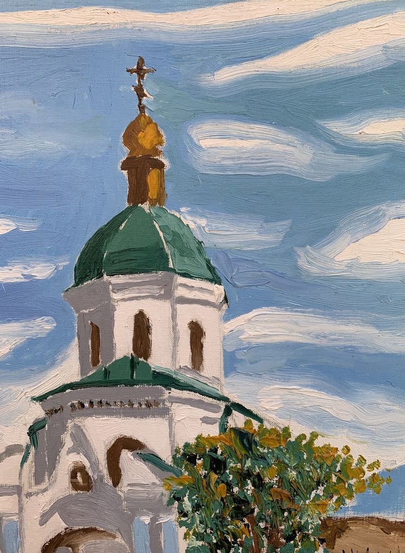 Oil painting City Church Oleksandr Gukalov - 5
