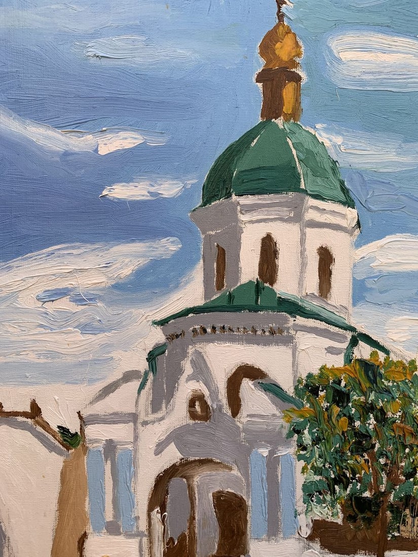 Oil painting City Church Oleksandr Gukalov - 6