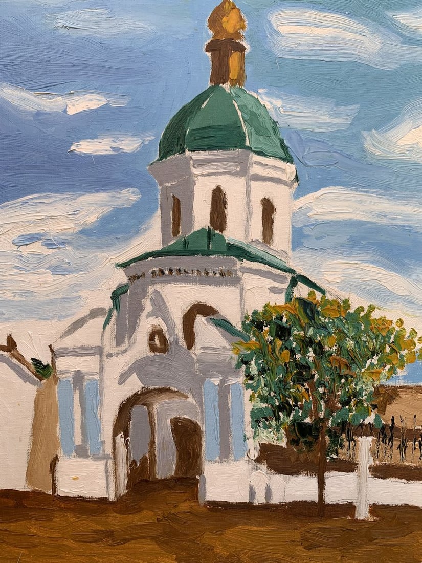 Oil painting City Church Oleksandr Gukalov - 8