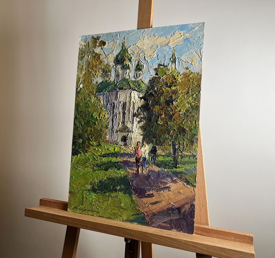 Oil painting Morning near the temple Boris Serdyuk - 2