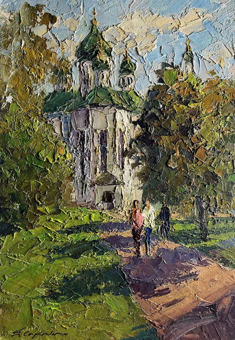 Oil painting Morning near the temple Boris Serdyuk - 3