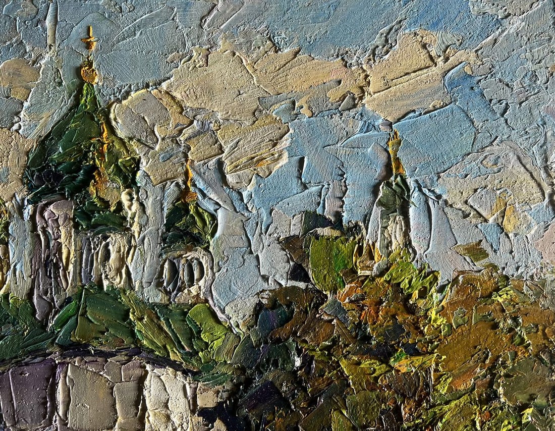 Oil painting Morning near the temple Boris Serdyuk - 5