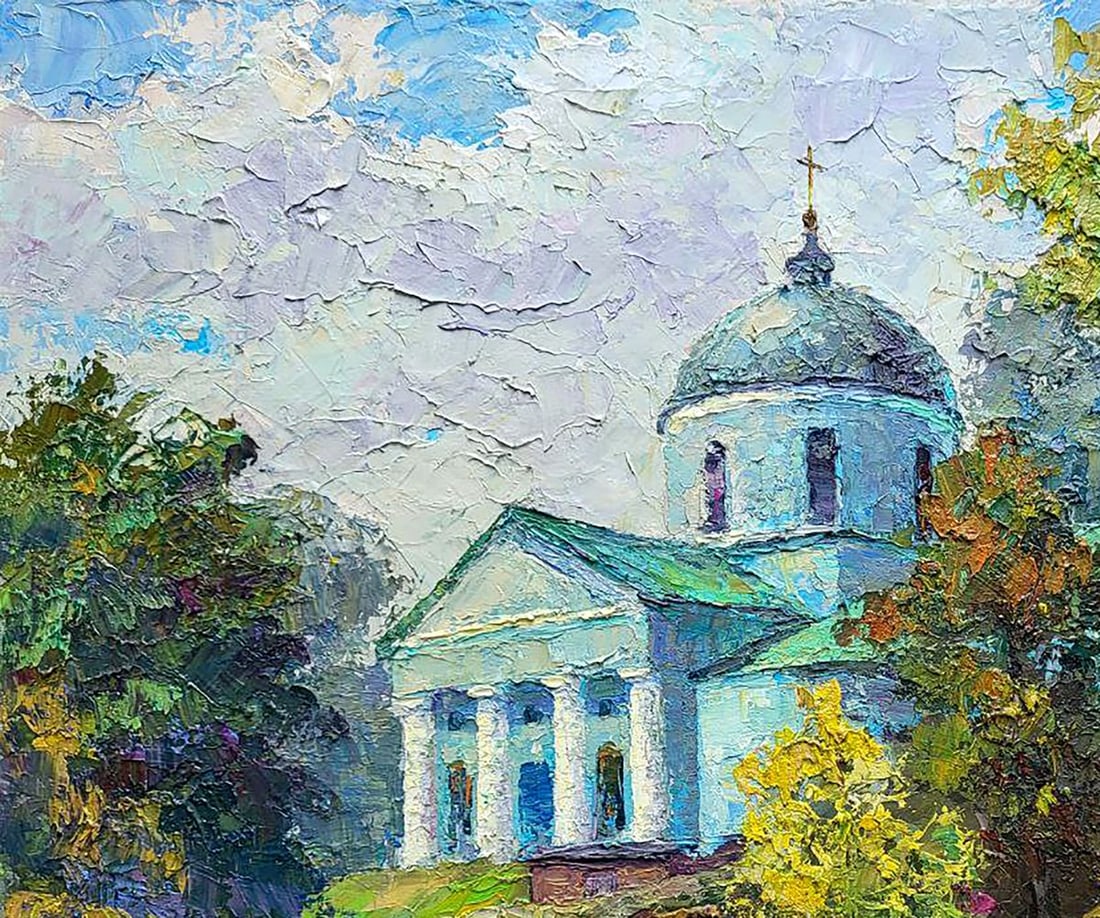 Oil painting Ascension Cathedral Boris Serdyuk - 4
