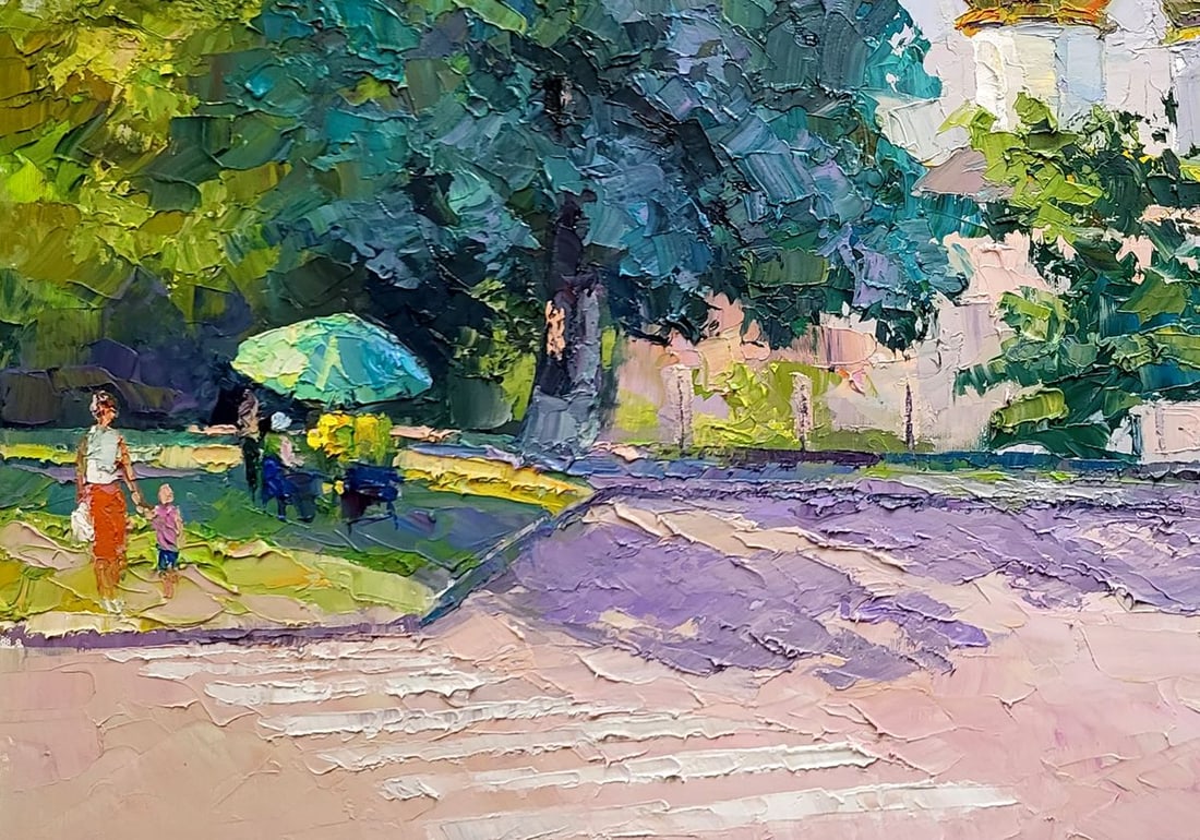 Oil painting Early near the church Serdyuk Boris Petrovich - 4
