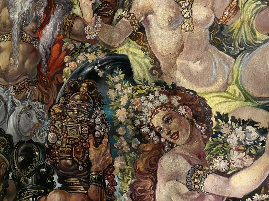 Oil painting Union of earth and water Alexander Arkadievich Litvinov - 6