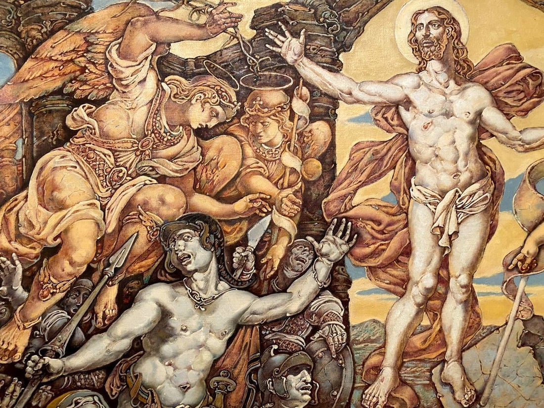 Oil painting Passion of Christ. Resurrection Litvinov Oleg Arkad'yevich - 7