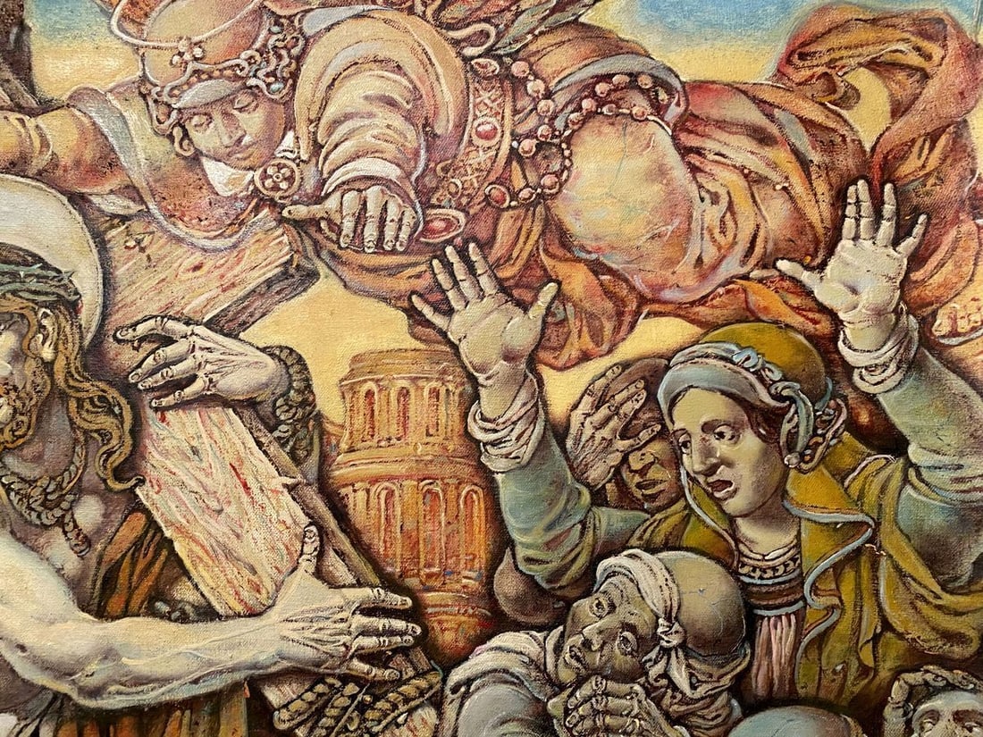 Oil painting Passion of Christ. Carrying the Cross Litvinov Oleg Arkad'yevich - 4