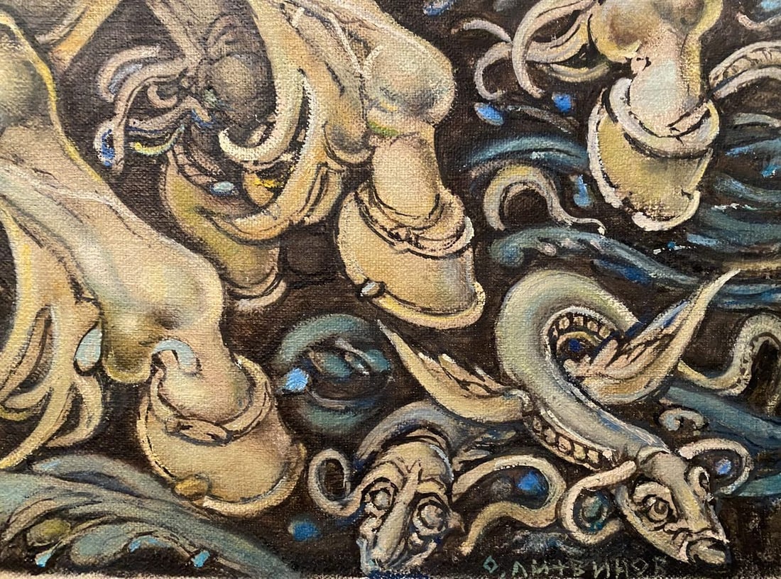Oil painting Neptune and Amphitrite Litvinov Oleg Arkad'yevich - 2