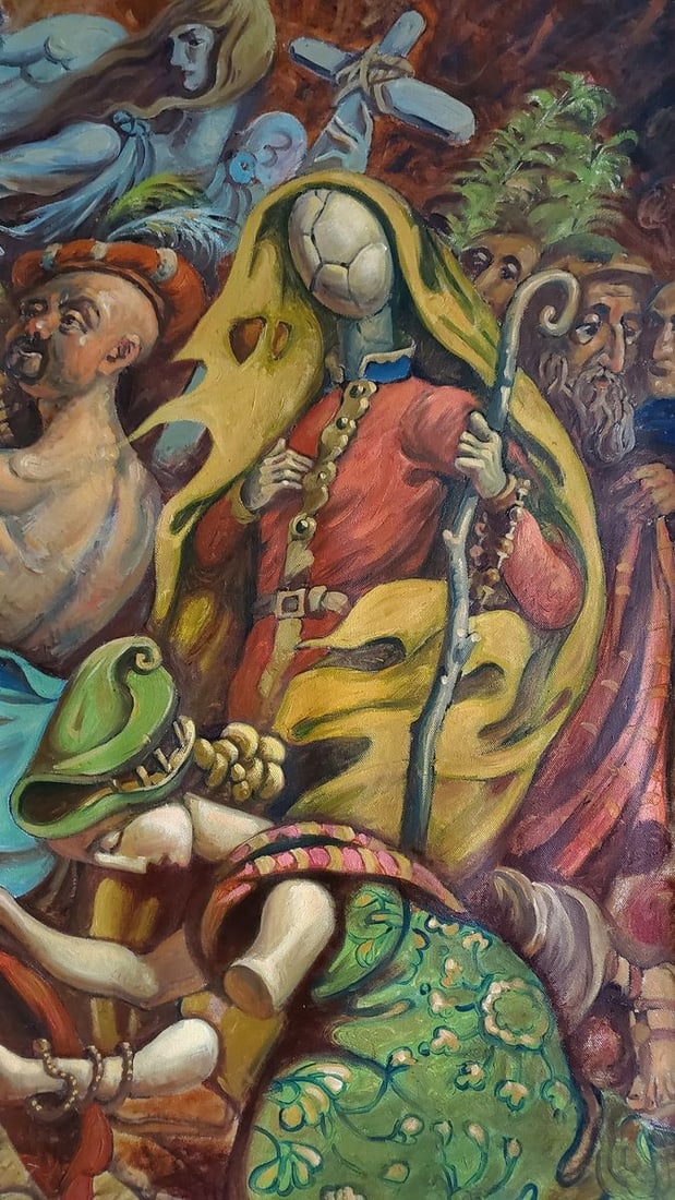 Oil painting Entry of Christ into Jerusalem Litvinov Daniil Olegovich - 5