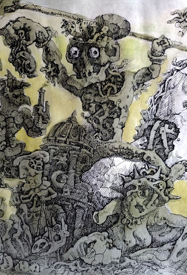 Pen painting Horsemen of the Apocalypse Litvinov Daniil Olegovich - 2