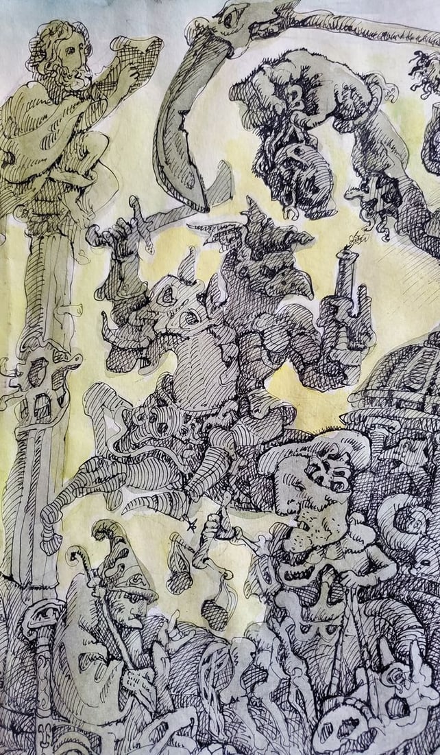 Pen painting Horsemen of the Apocalypse Litvinov Daniil Olegovich - 4