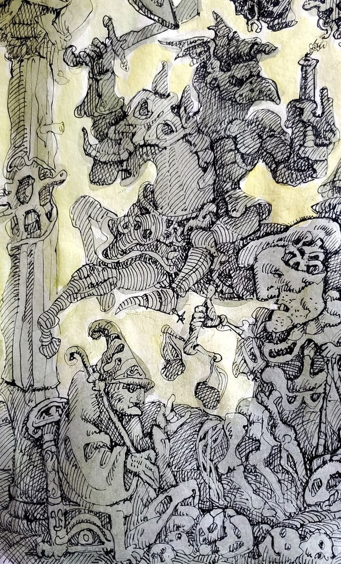 Pen painting Horsemen of the Apocalypse Litvinov Daniil Olegovich - 5