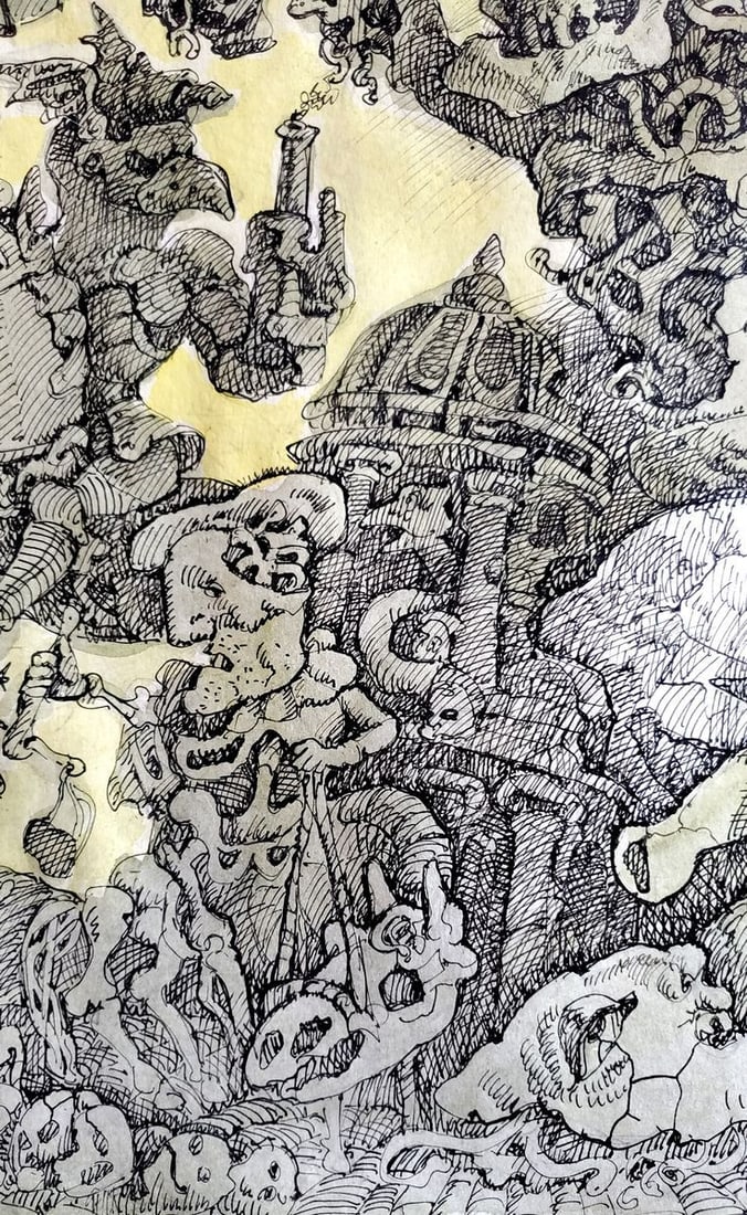 Pen painting Horsemen of the Apocalypse Litvinov Daniil Olegovich - 6