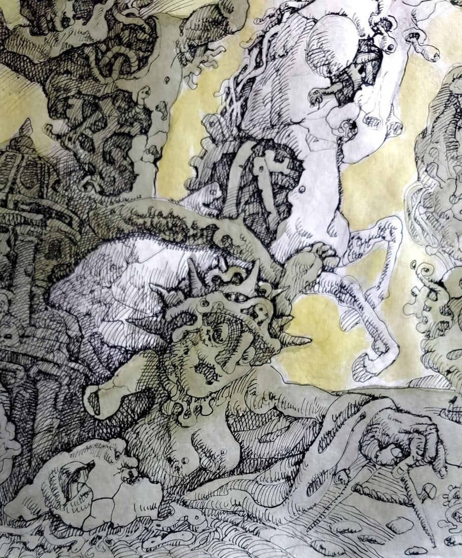 Pen painting Horsemen of the Apocalypse Litvinov Daniil Olegovich - 7