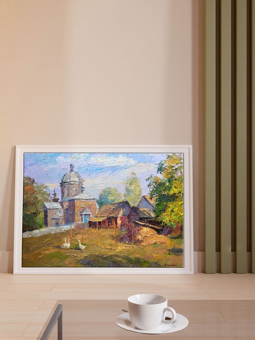 Oil painting Church yard Serdyuk Boris Petrovich - 2