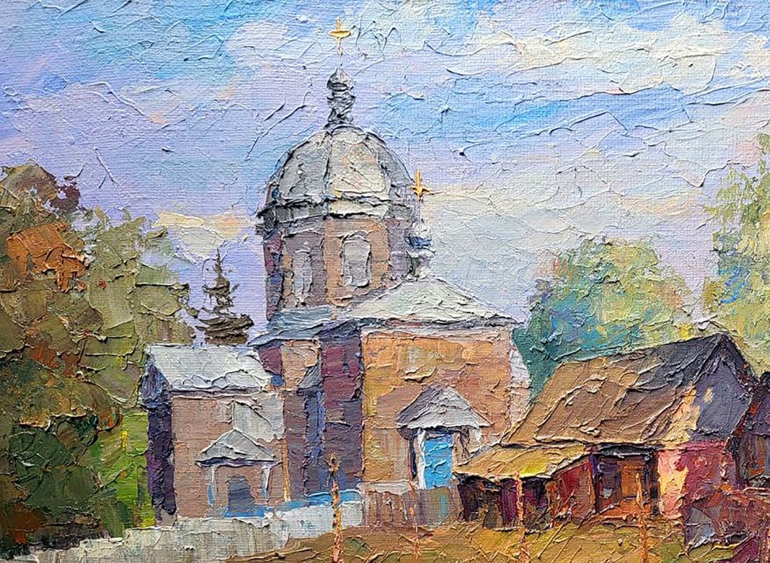 Oil painting Church yard Serdyuk Boris Petrovich - 4