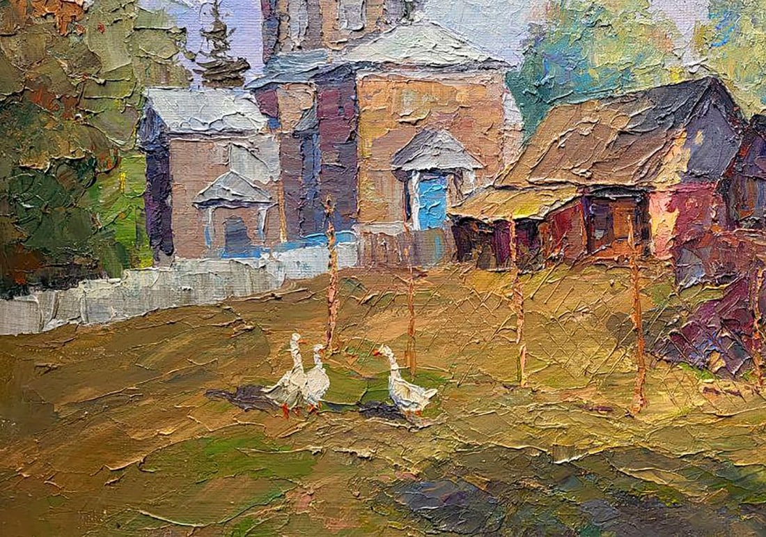Oil painting Church yard Serdyuk Boris Petrovich - 6