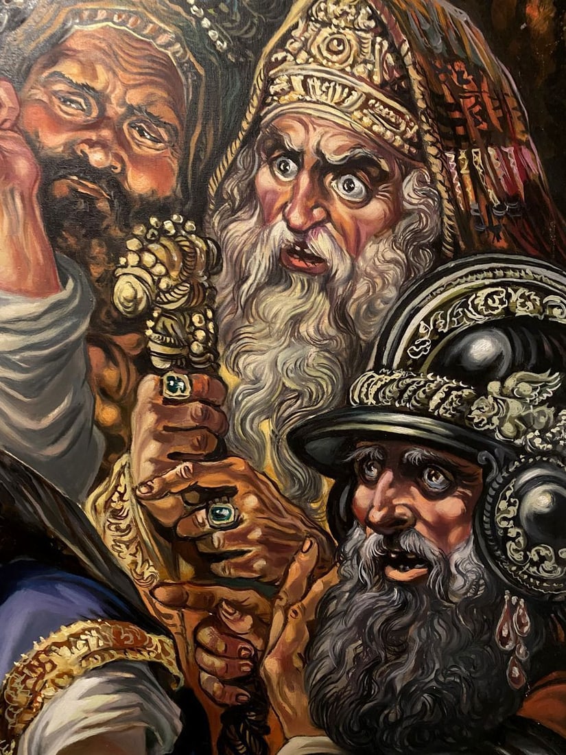Oil painting Christ and the sinner Alexander Arkadievich Litvinov - 3