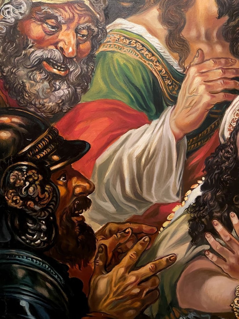 Oil painting Christ and the sinner Alexander Arkadievich Litvinov - 6
