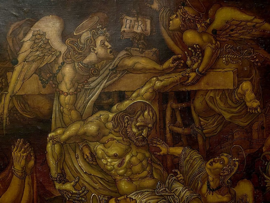 Oil painting Descent from the cross Litvinov Oleg Arkad'yevich - 9