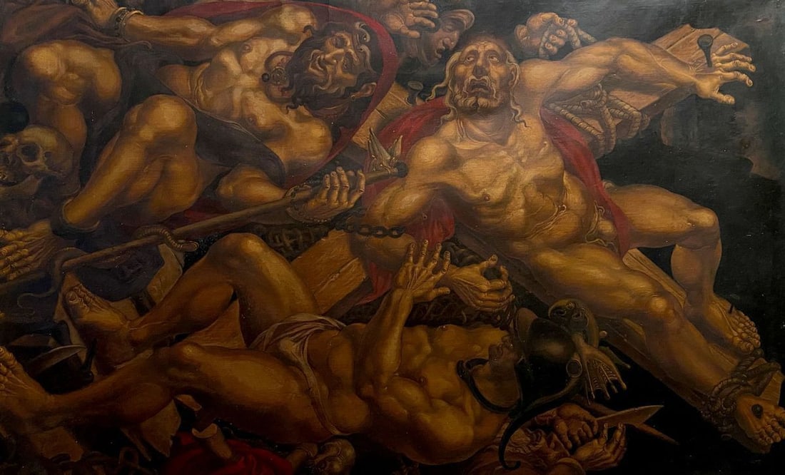 Oil painting Crucifixion of saint peter Litvinov Oleg Arkad'yevich: Title: Oil painting Crucifixion of saint peter Litvinov Oleg Arkad'yevich Description: NoLitv 584 *** ABOUT THIS PAINTING *** * TITLE: "Crucifixion of saint peter" * ARTISTS: Litvinov Oleg Arkad'yevic