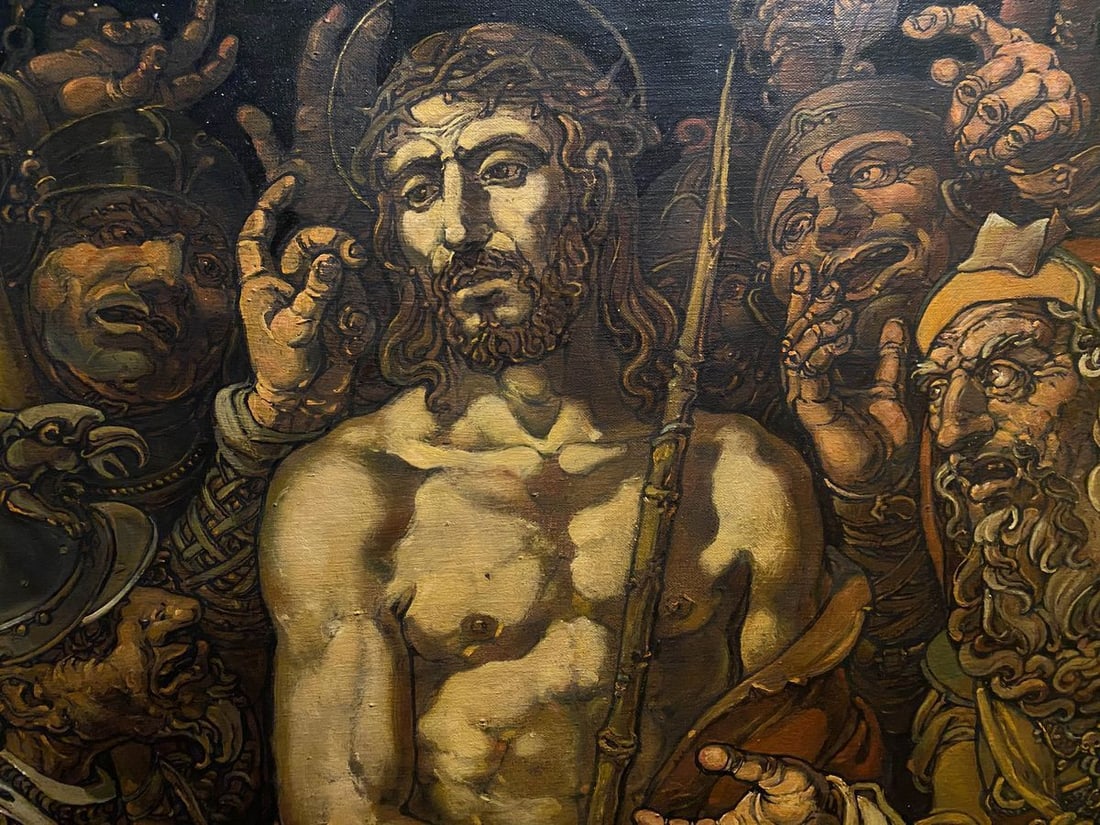 Oil painting The mockery of Christ Litvinov Oleg Arkad'yevich - 5