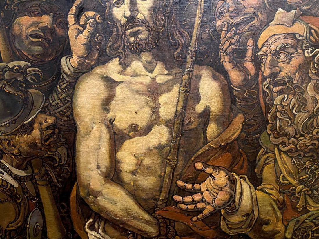 Oil painting The mockery of Christ Litvinov Oleg Arkad'yevich - 6