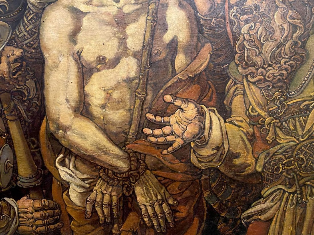 Oil painting The mockery of Christ Litvinov Oleg Arkad'yevich - 7
