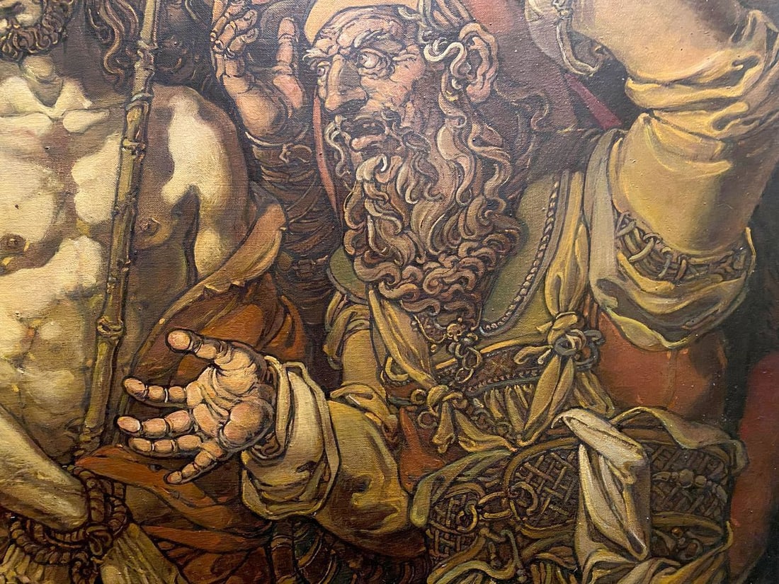 Oil painting The mockery of Christ Litvinov Oleg Arkad'yevich - 8