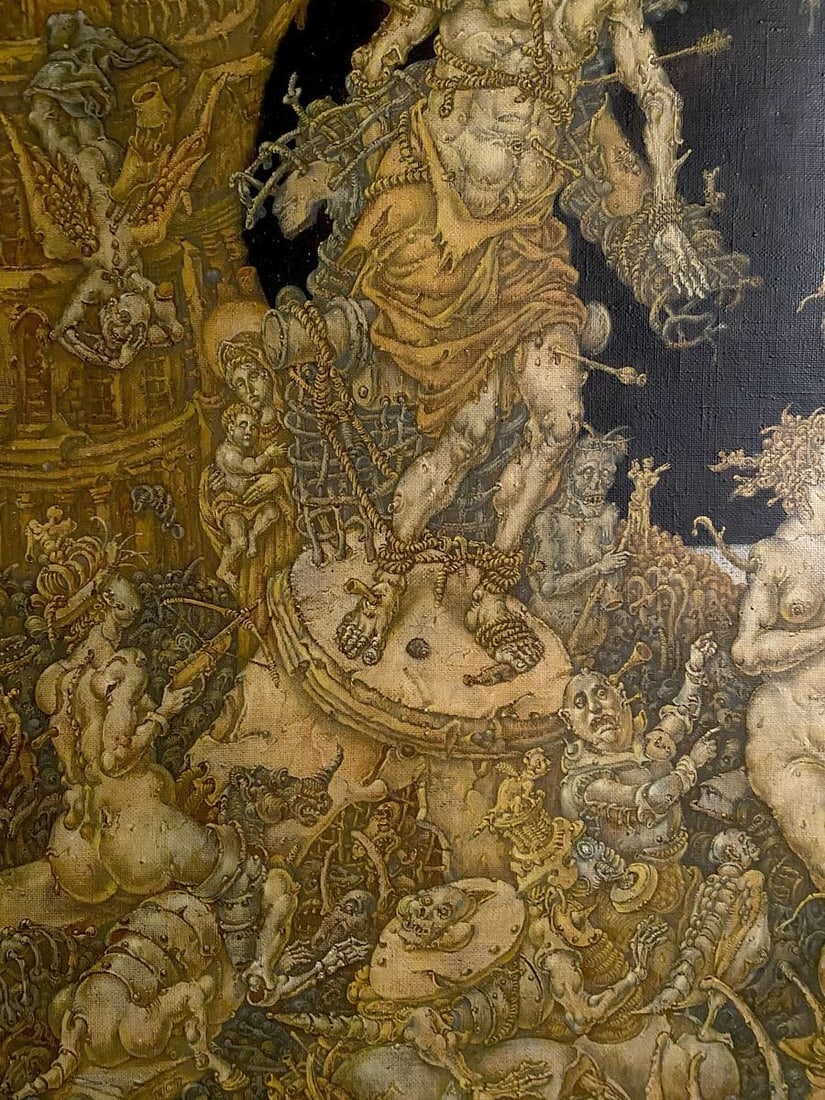 Oil painting 20th century apocalypse. Saint Sebastian Litvinov Oleg Arkad'yevich - 10