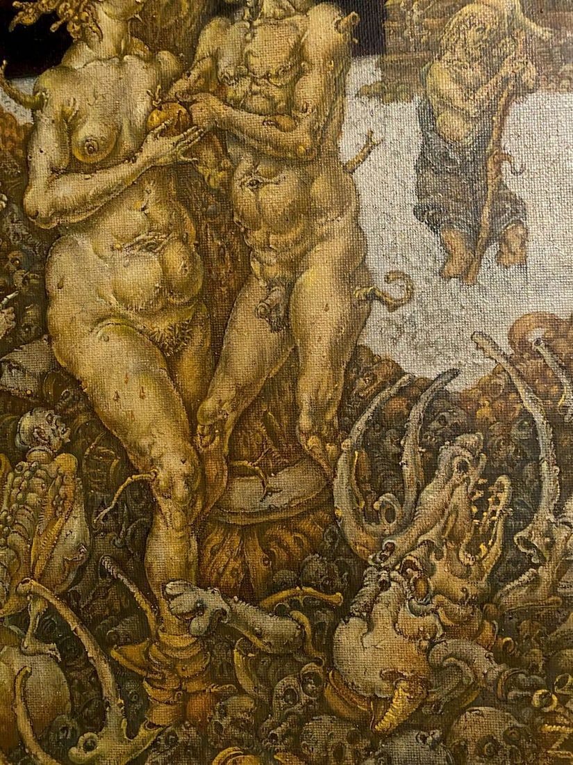 Oil painting 20th century apocalypse. Saint Sebastian Litvinov Oleg Arkad'yevich - 11