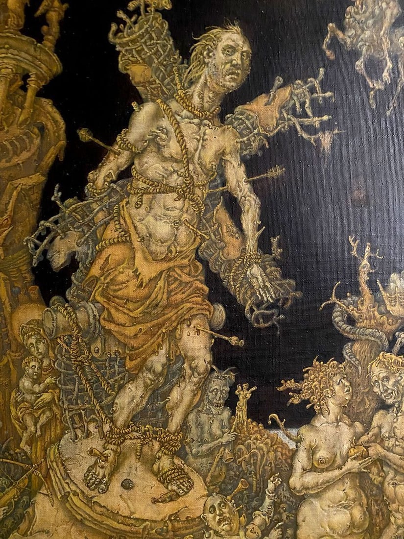 Oil painting 20th century apocalypse. Saint Sebastian Litvinov Oleg Arkad'yevich - 6