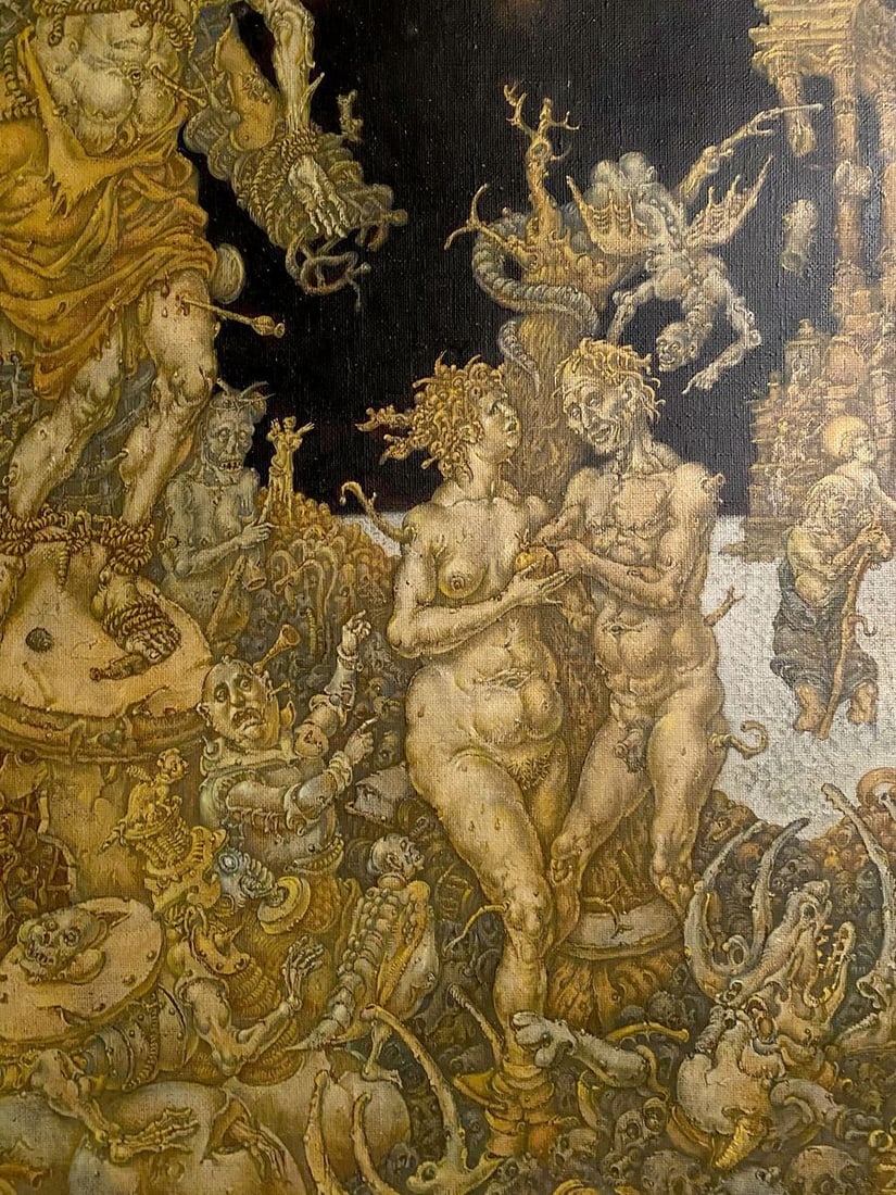 Oil painting 20th century apocalypse. Saint Sebastian Litvinov Oleg Arkad'yevich - 8