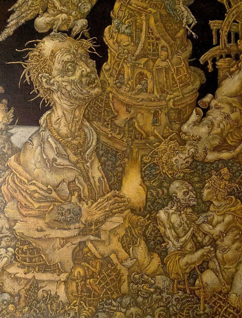 Oil painting 20th century apocalypse. Saint John Litvinov Oleg Arkad'yevich - 3