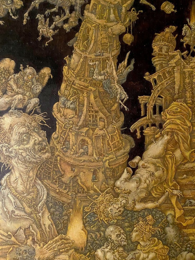 Oil painting 20th century apocalypse. Saint John Litvinov Oleg Arkad'yevich - 5