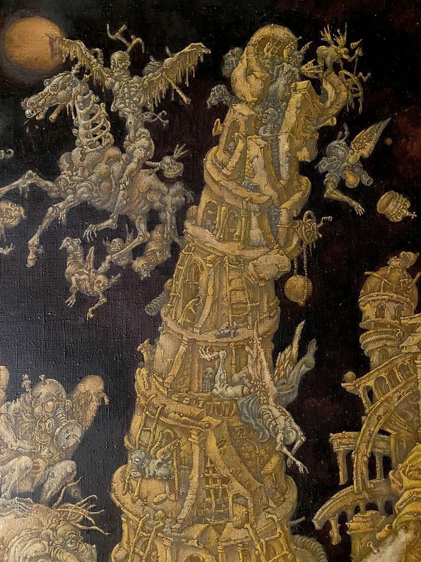 Oil painting 20th century apocalypse. Saint John Litvinov Oleg Arkad'yevich - 8